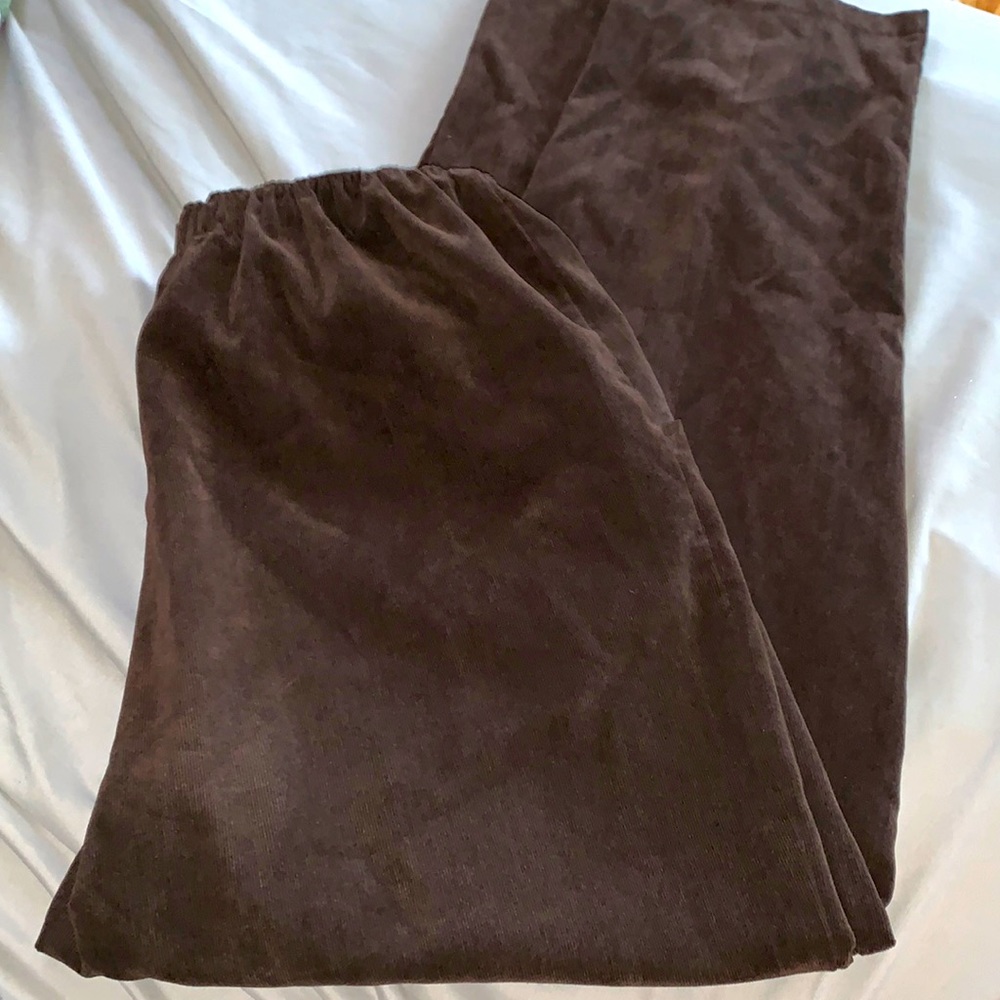 vintage brown corduroy pantsuit